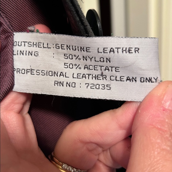 Juliet Michelle black Leather Jacket, size Large - Picture 4 of 4